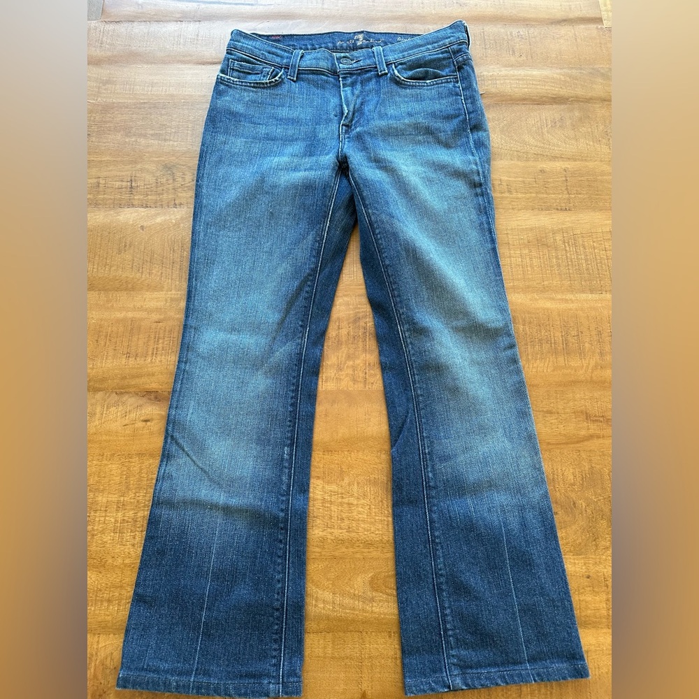 7 For All Mankind Dark Blue Bootcut- Petite Lenght